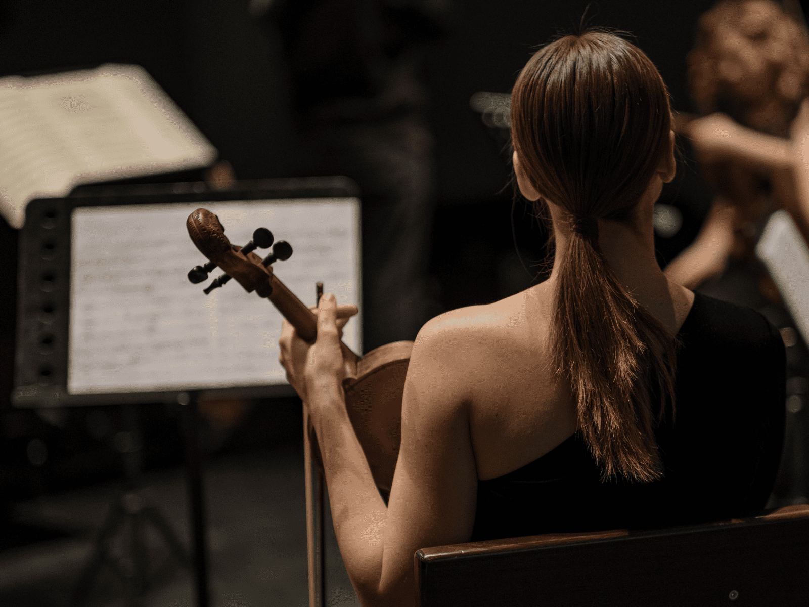 Photo d'une violoniste